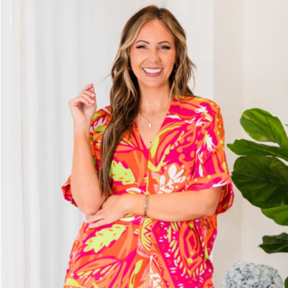 Alas, Paradise Top, Orange, 1X